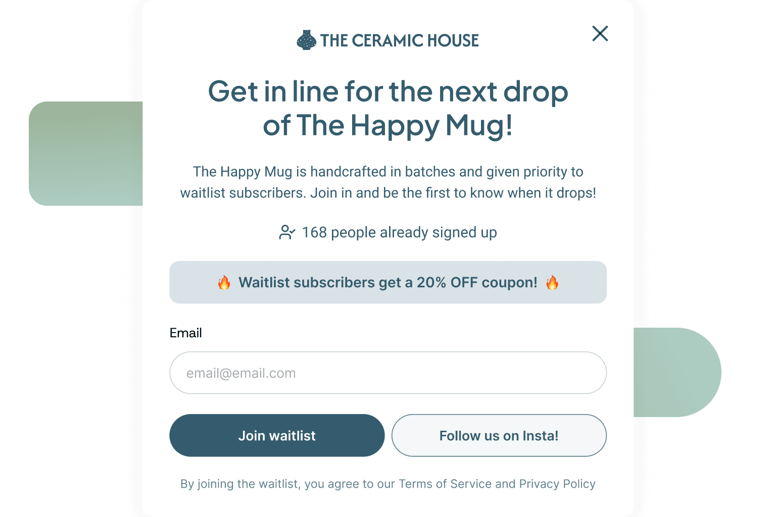 Popup embed form