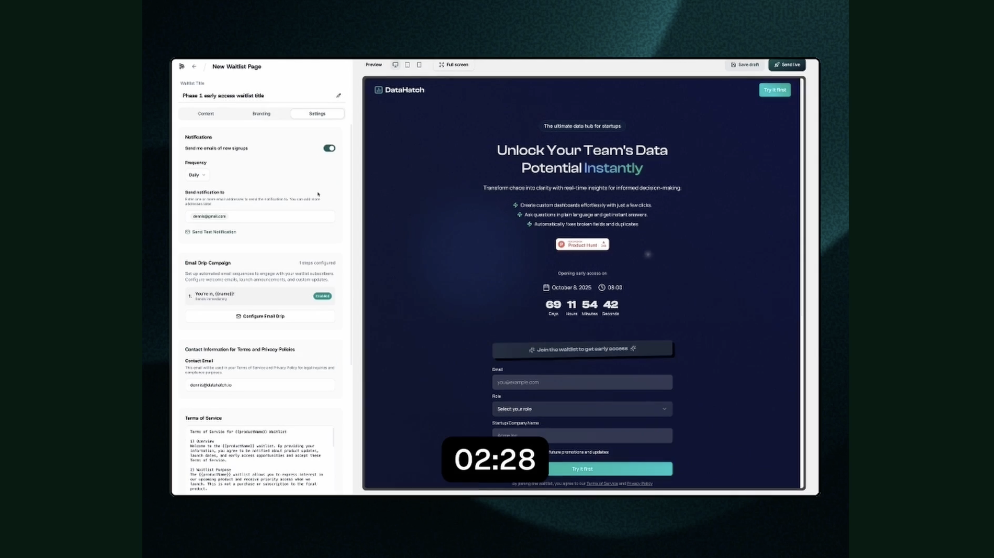 Preshiplist demo video thumbnail